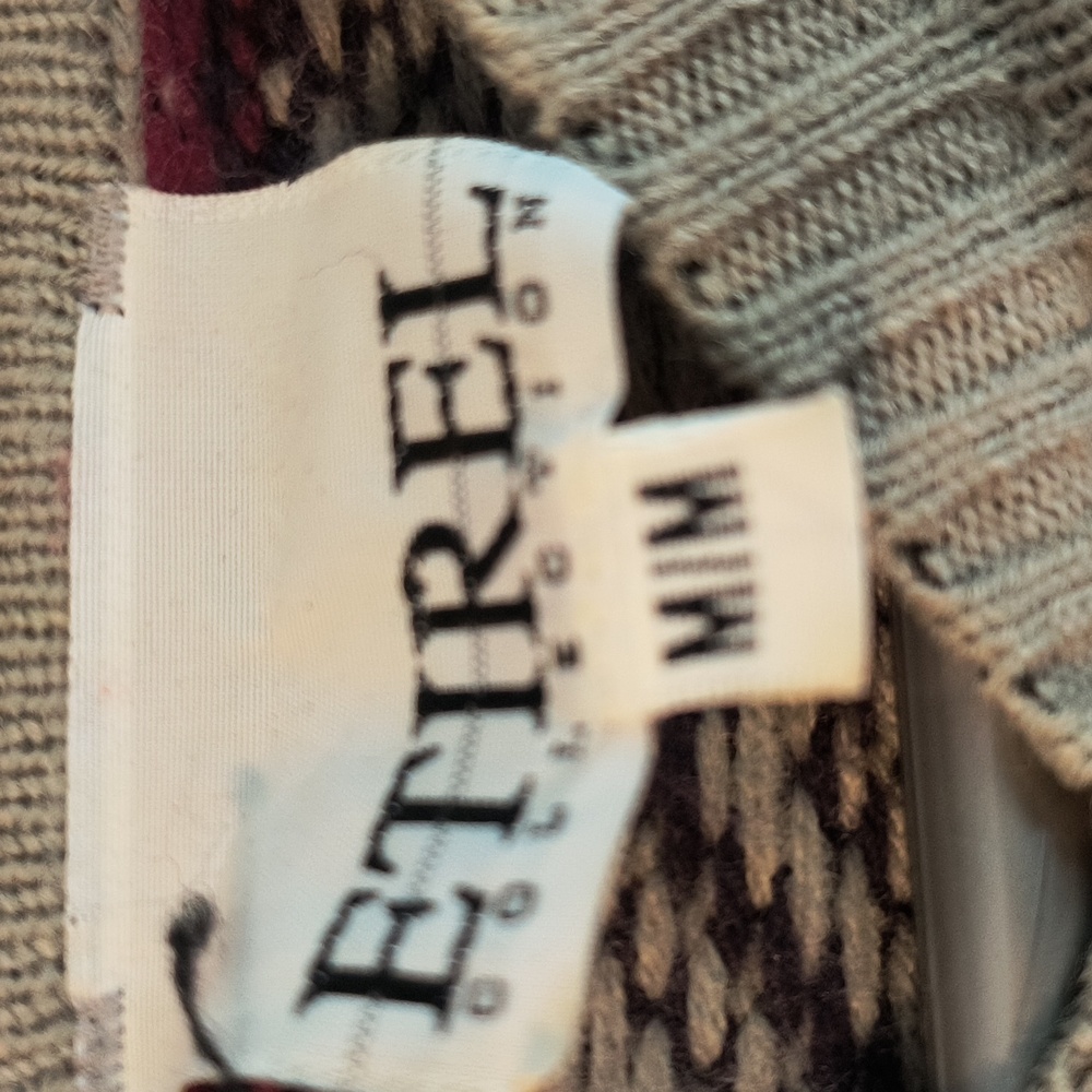 Vintage Patterned Knit Sweater - Picture 3 of 5